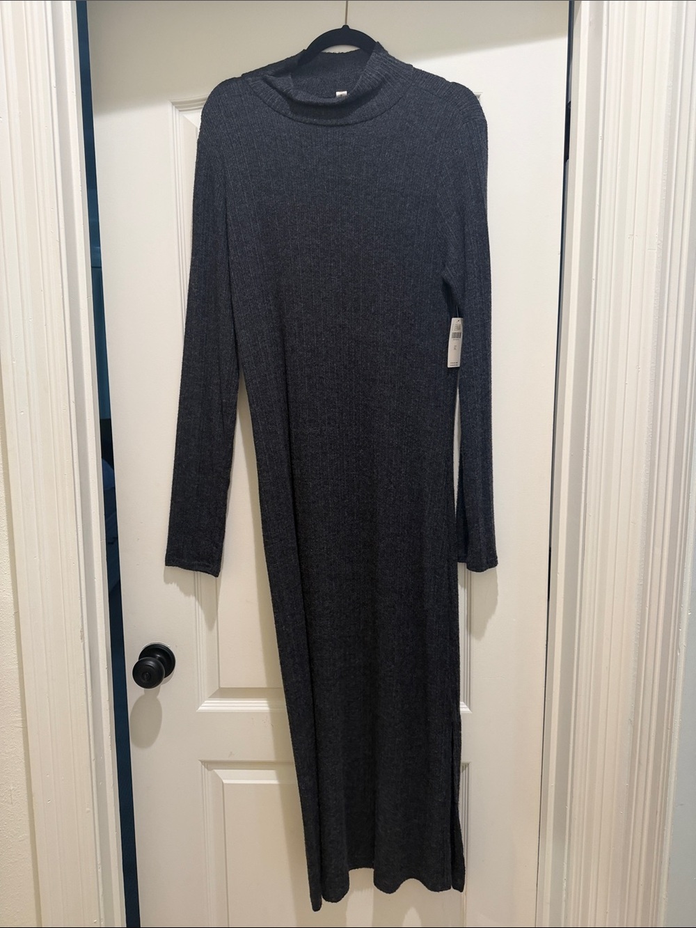 NWT daily practice Anthropologie grey mock neck sweater shirt dress size XL